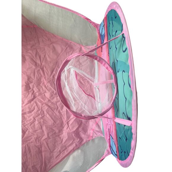 Unicorn pink girls baby/kid ball pit with basket hoop- balls not included - Picture 3 of 7